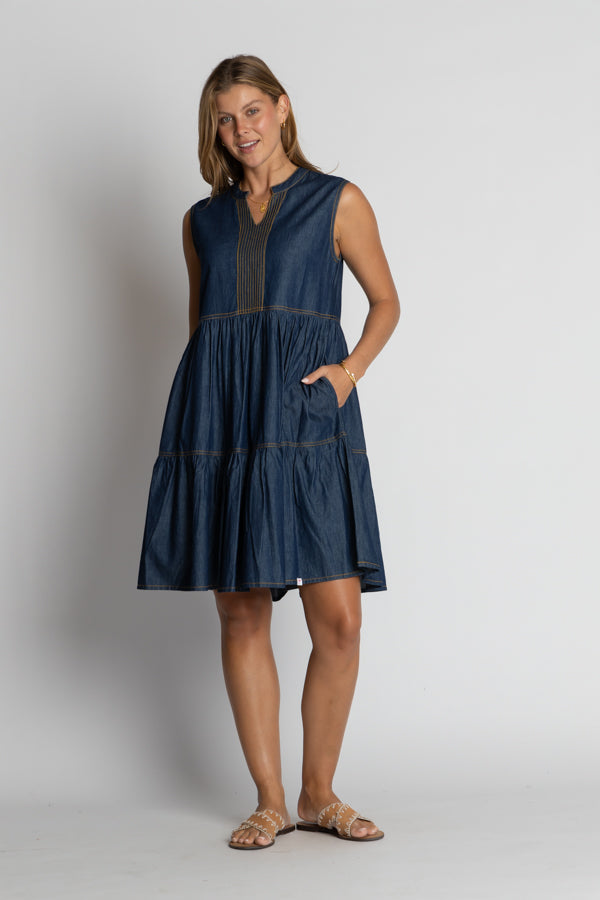Alabama Sundress by Ibisa in Blue