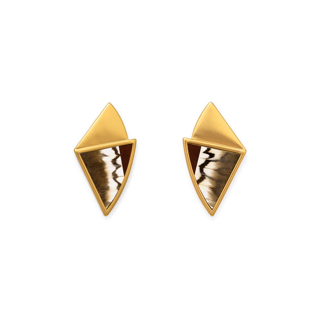 Luna Triangle Drop Earring by Brackish