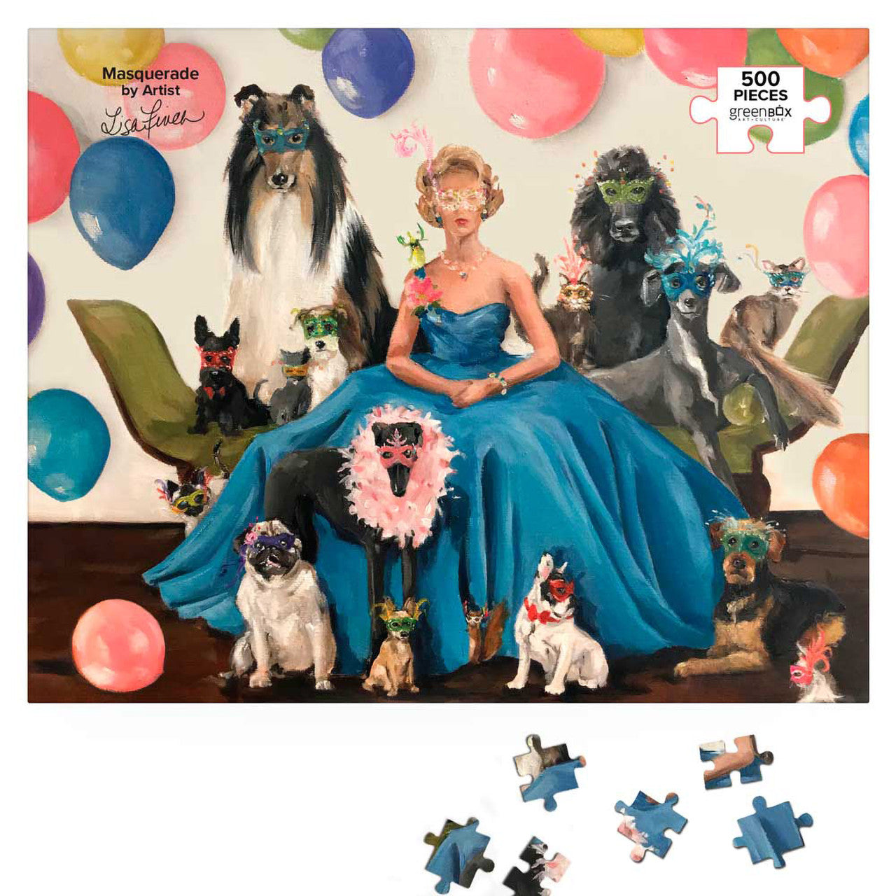 Masquerade Puzzle by Greenbox Art