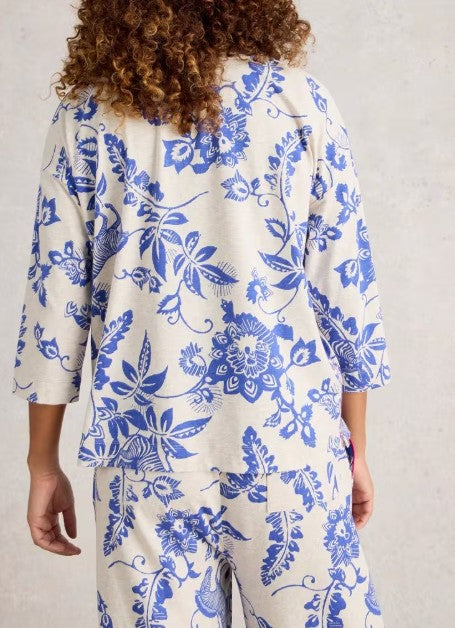 Mia Printed Boxy PJ Tee by White Stuff
