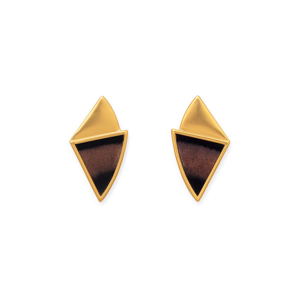Mila Triangle Drop Earring by Brackish