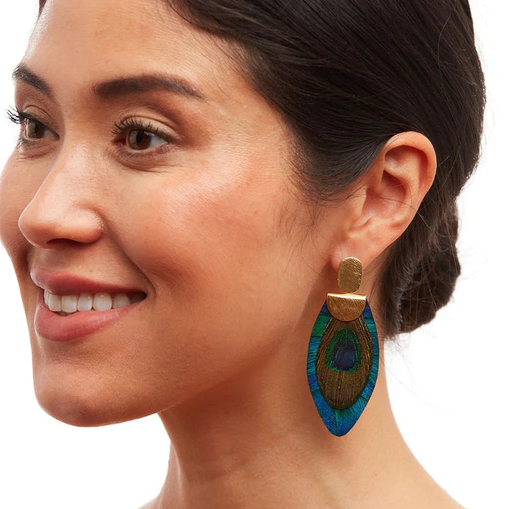 Niko Blue Drop Earring by Brackish