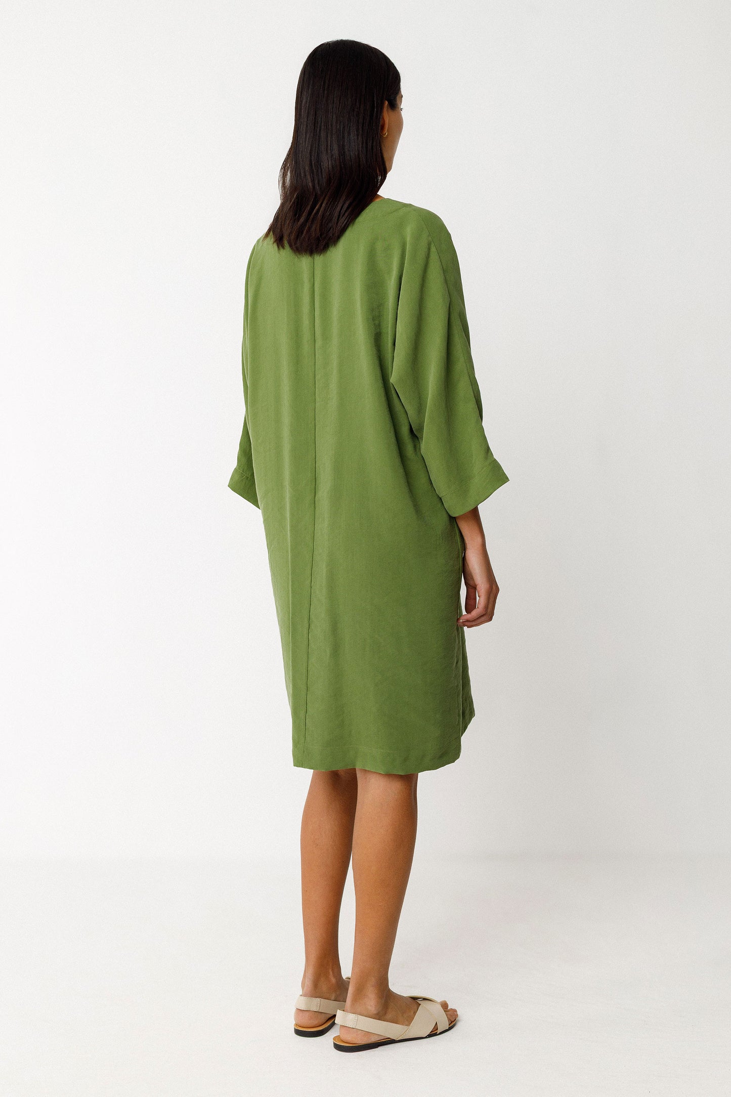 Nikole Dress by SKFK in Dark Green