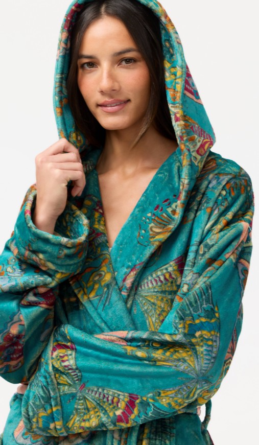 Short Cozy Robe by Johnny Was in Ofelia