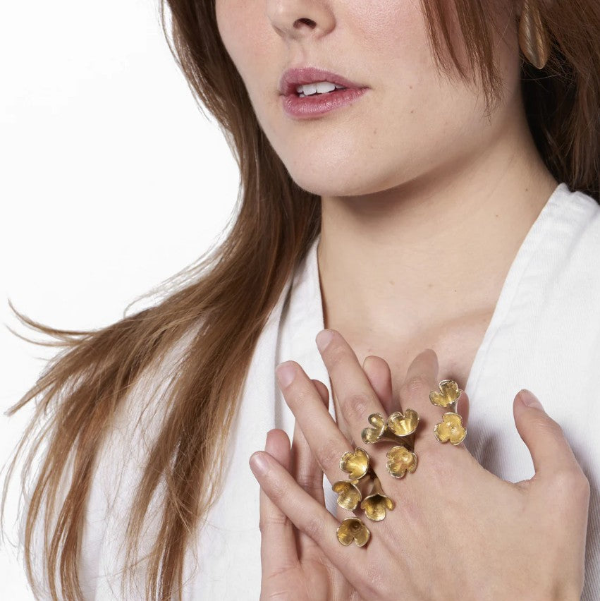 Tri-Blossom Ring by Castlecliff