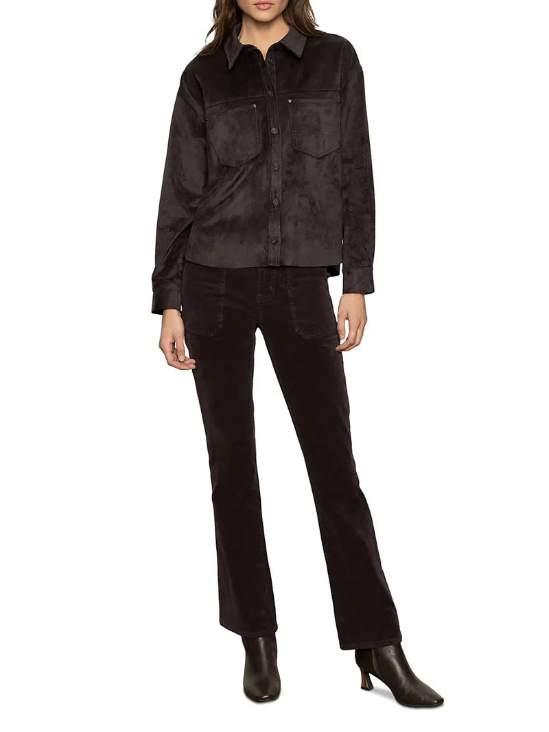 Ivy Suede Shirt by Sanctuary in Semi Sweet