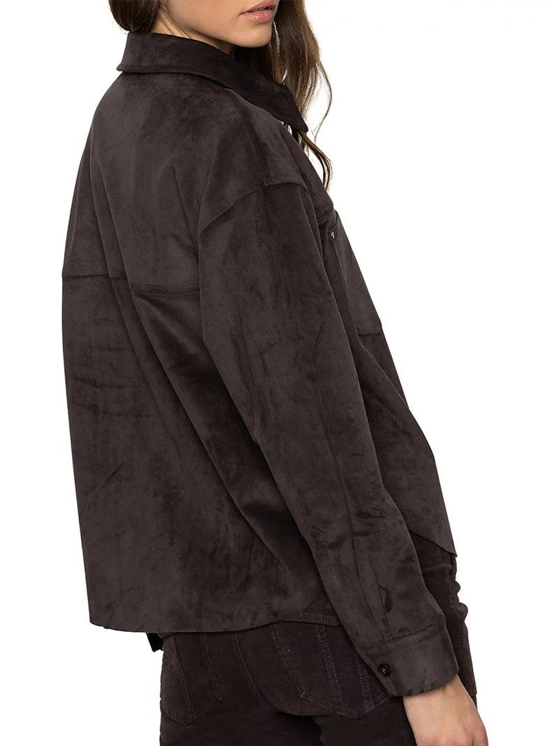Ivy Suede Shirt by Sanctuary in Semi Sweet