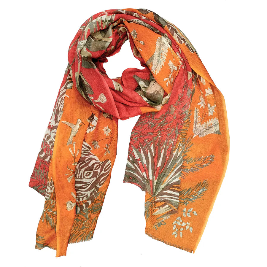 Safari Wool Stole by Supplement d'AM in Safari Orange