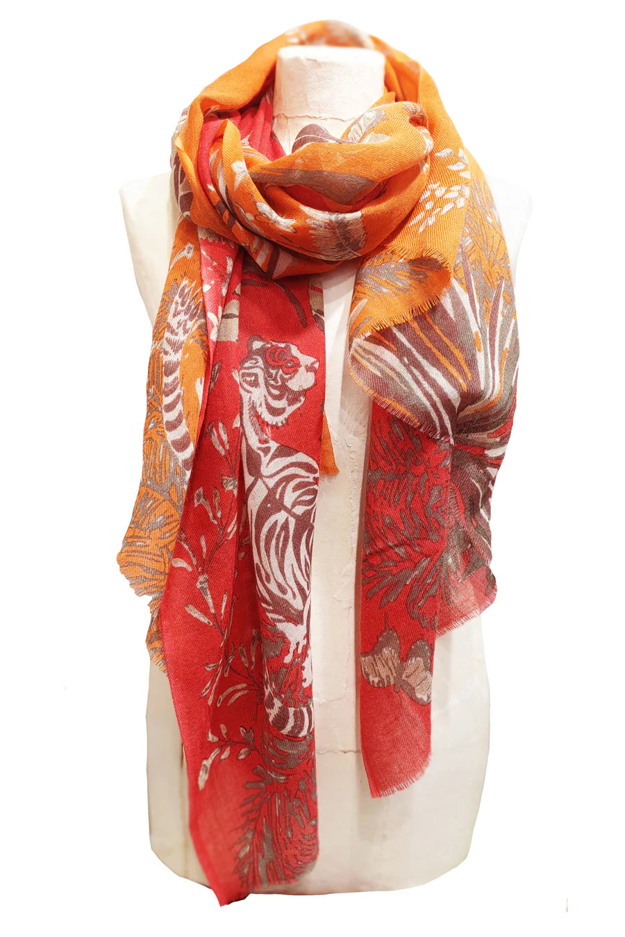 Safari Wool Stole by Supplement d'AM in Safari Orange