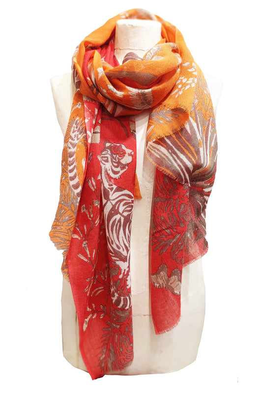Safari Wool Stole by Supplement d'AM in Safari Orange