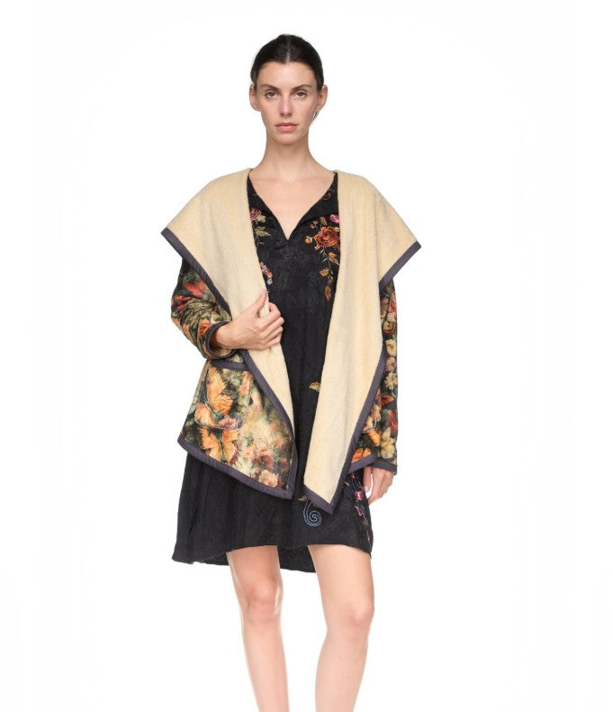Joan Sherpa Jacket (Reversible) by Johnny Was in Teyros Scarf