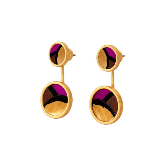 Sophia Bezel Jacket Earring by Brackish