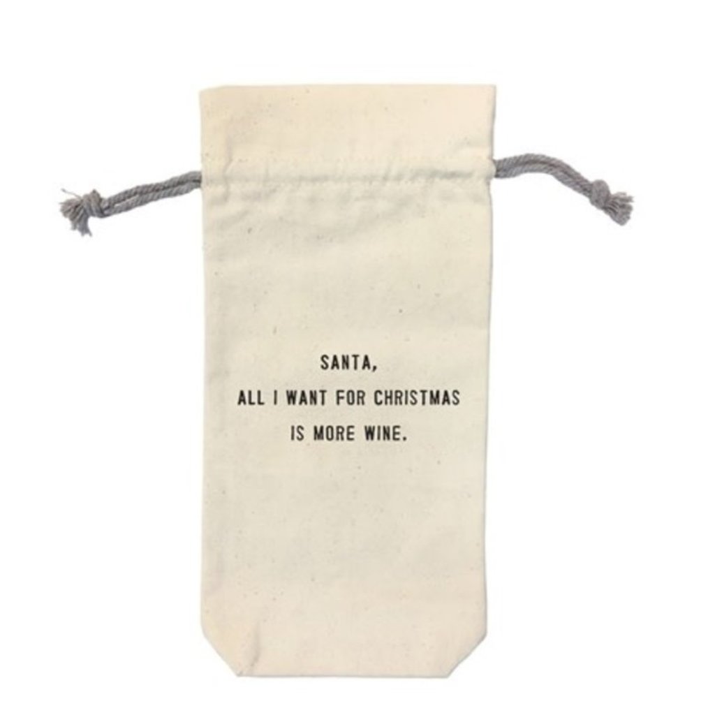 'All I Want for Christmas' Wine Bag by Sugarboo