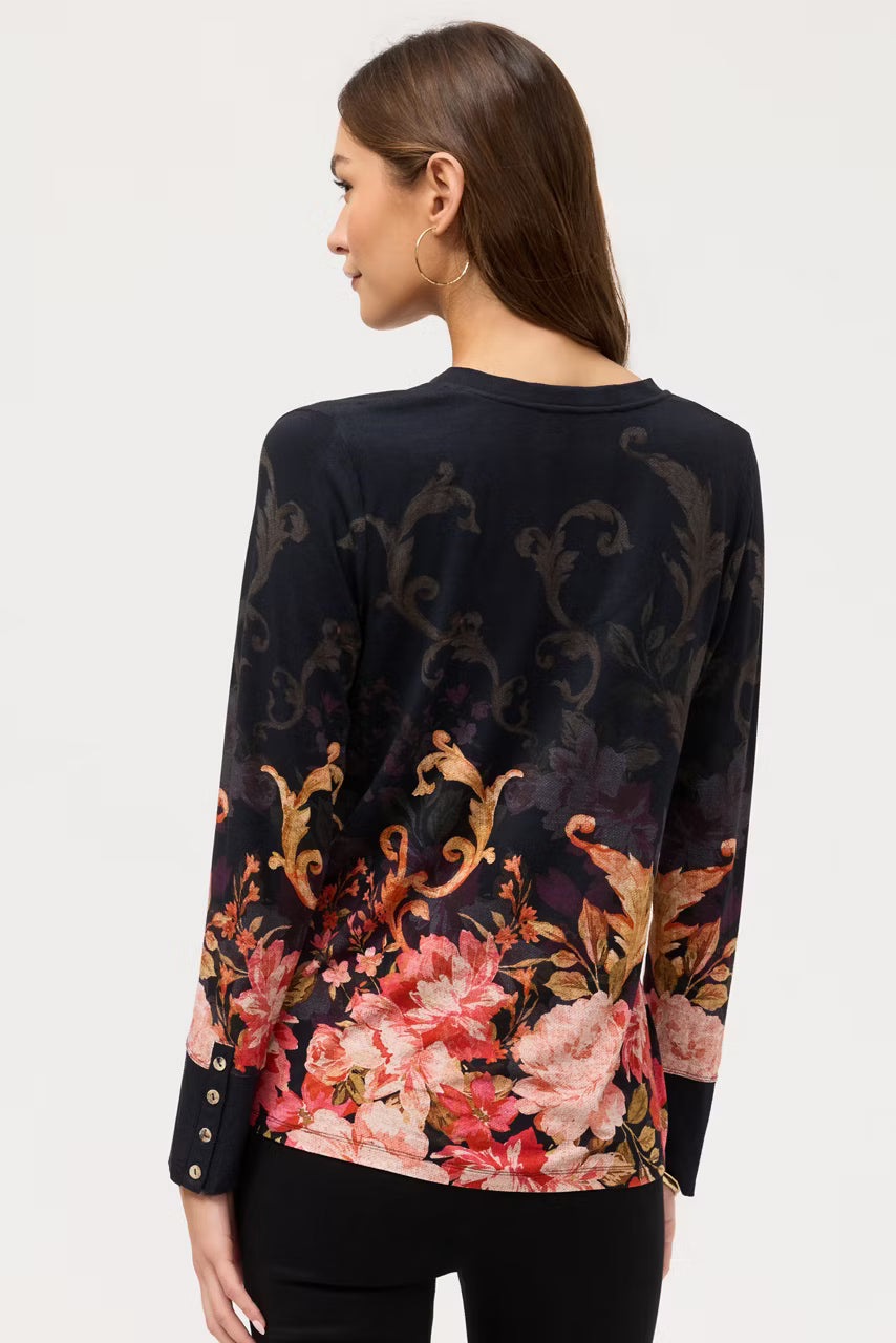 The Janie Favorite Henley Top by Johnny Was in Cherie