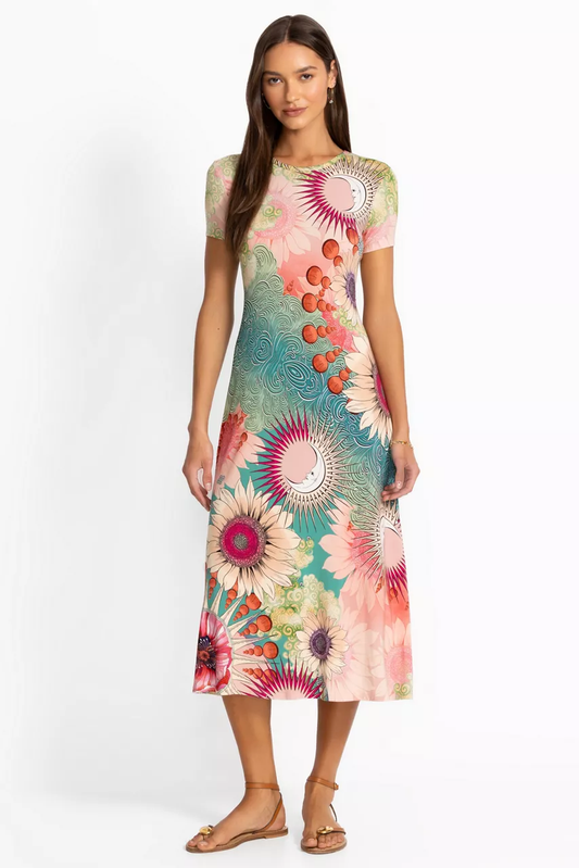 The Janie Favorite Cap Sleeve Dress by Johnny Was in Emily