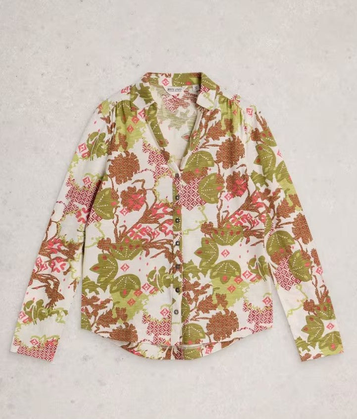 Annie Jersey Shirt by White Stuff in Green