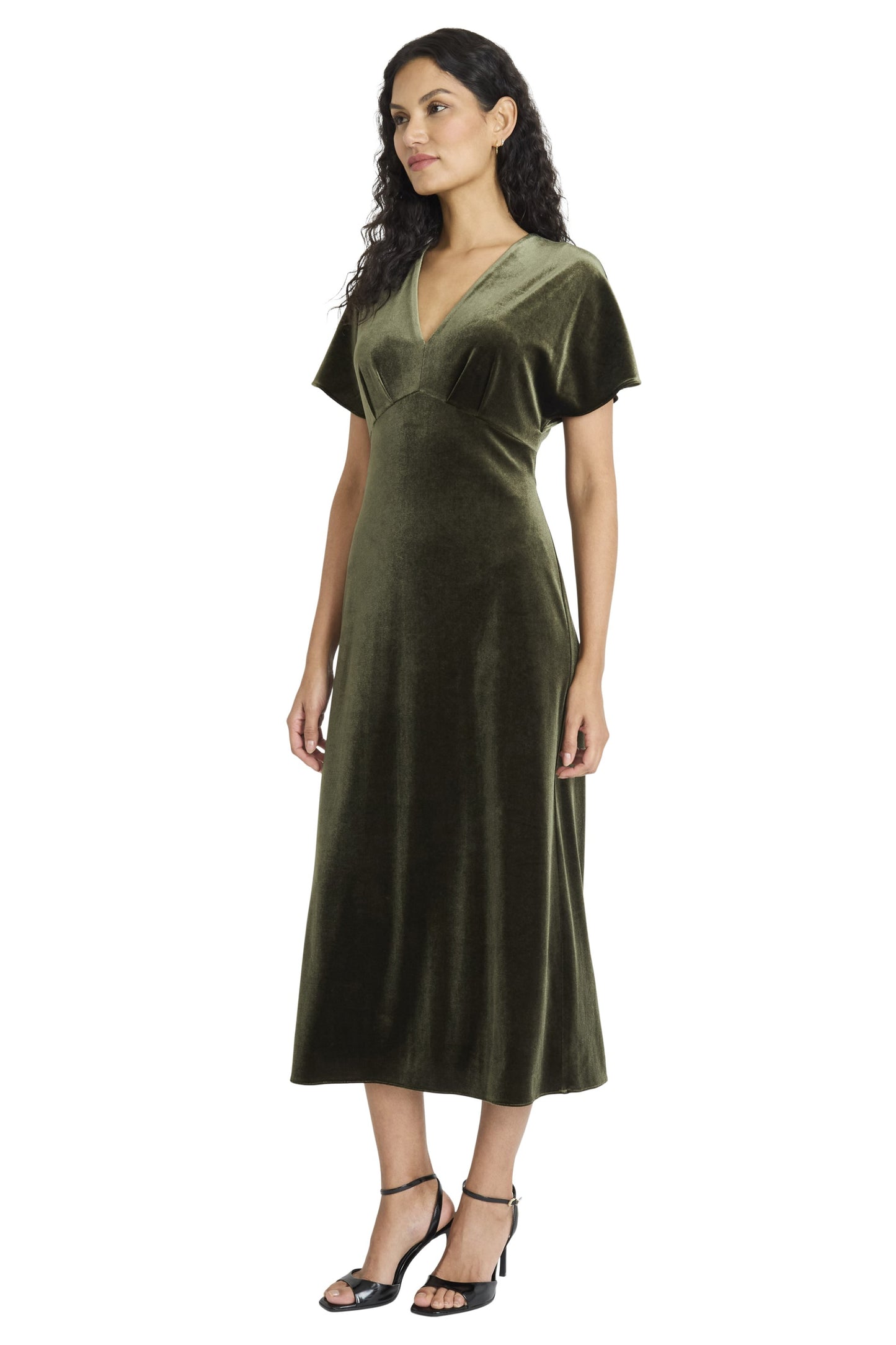 Velvet Dress by Maggy London in Rosin