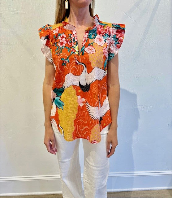 Blouse by Dolma in Red