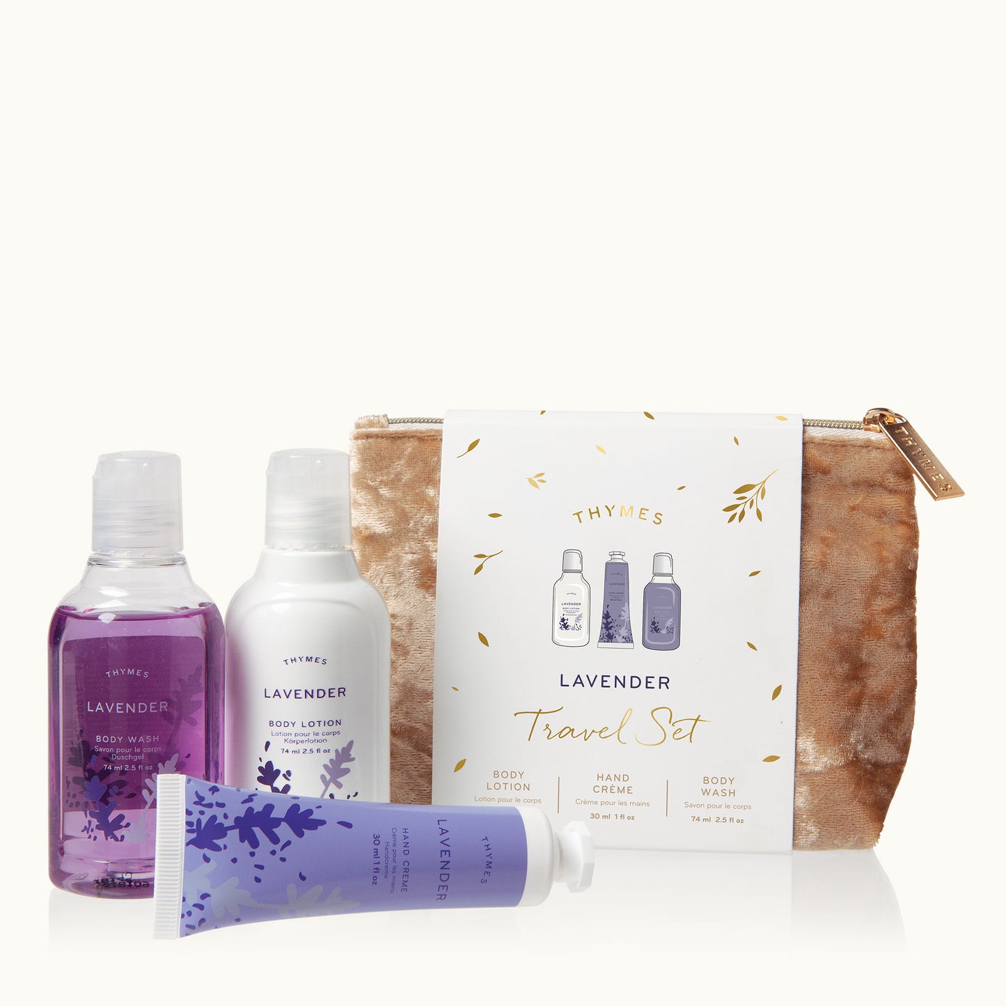 Lavender Travel Set with Beauty Bag by Thymes