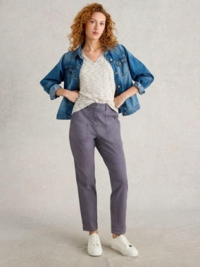 Twister Chino Trouser by White Stuff in Mid Purple