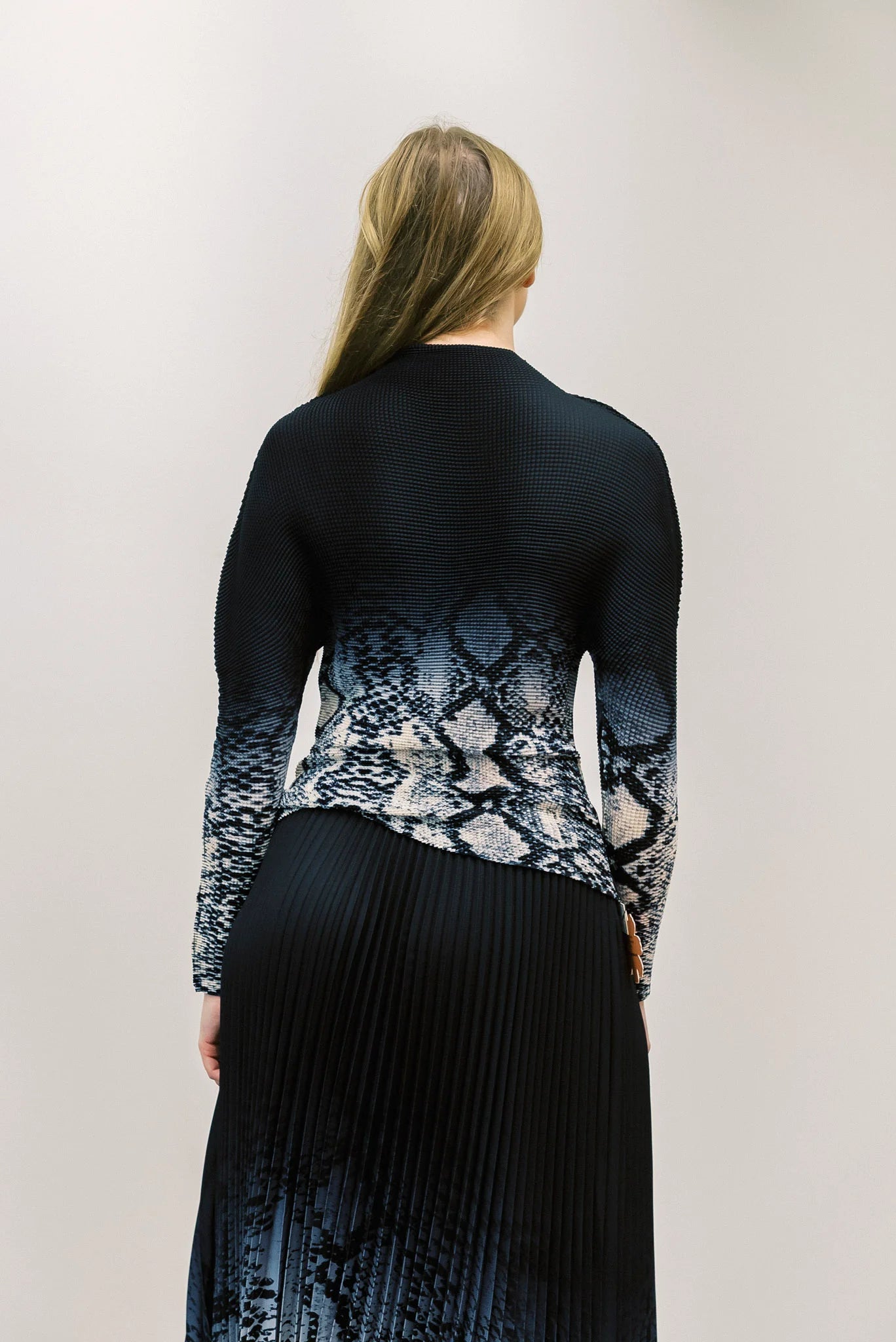 Akira Snakeskin Top by Wild Cosmos in Ink Mix