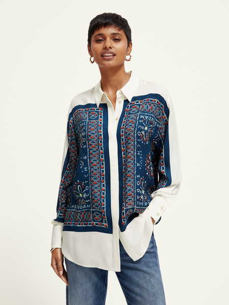 Relaxed Fit Shirt By Scotch & Soda in Bandana Print