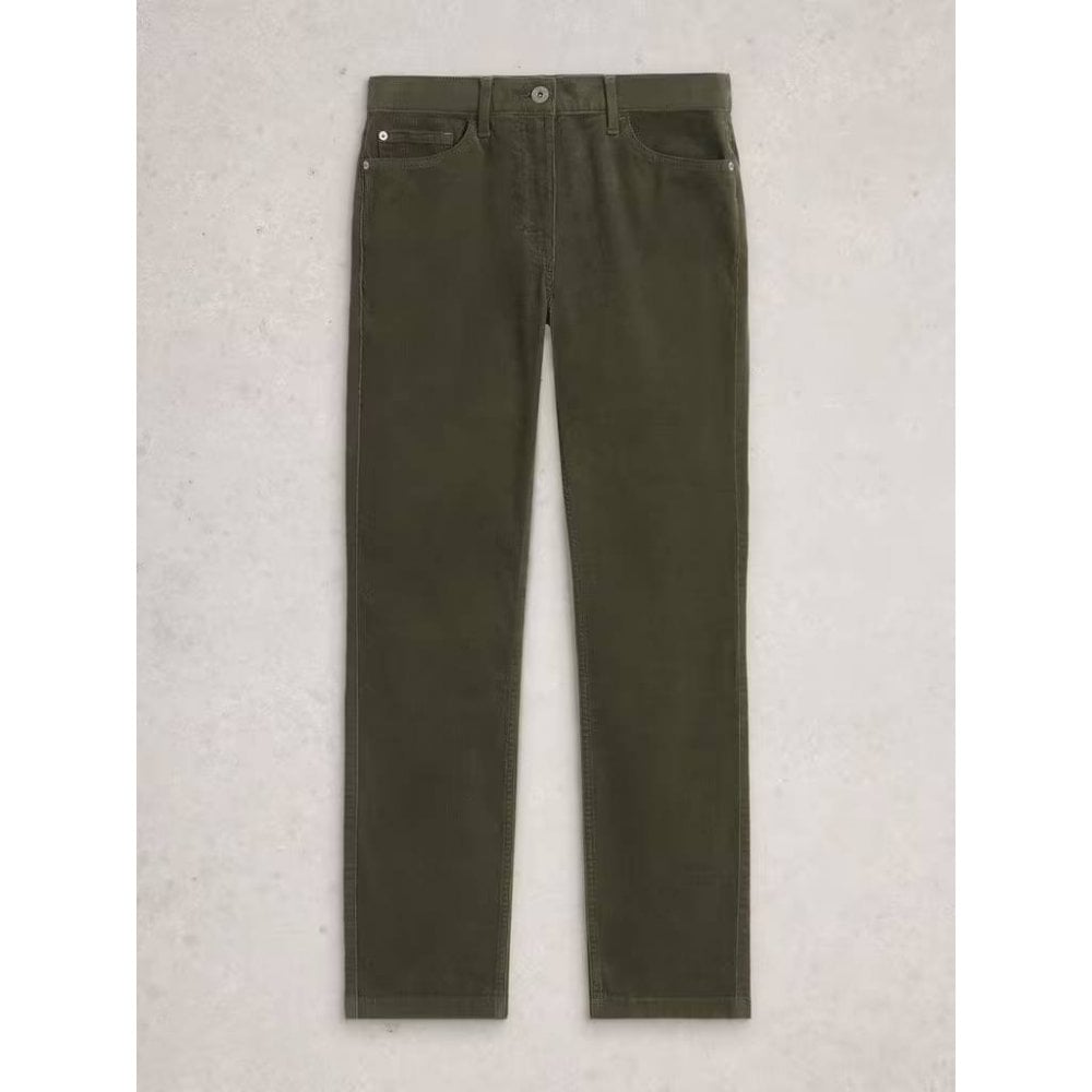 Brooke Cord Trouser by White Stuff in Khaki Green