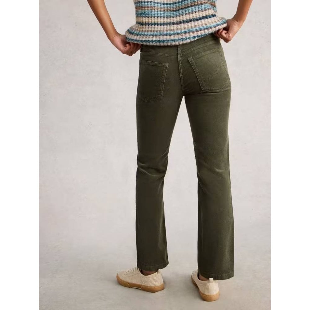 Brooke Cord Trouser by White Stuff in Khaki Green