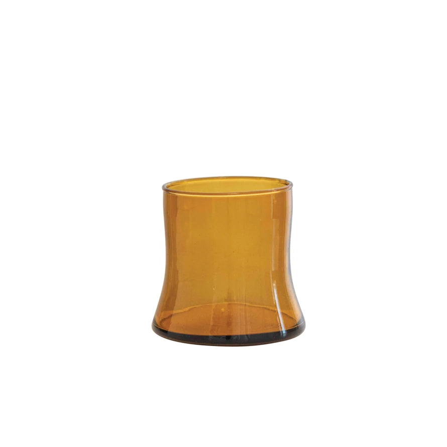 Drinking Glass by Creative Co-Op in Amber