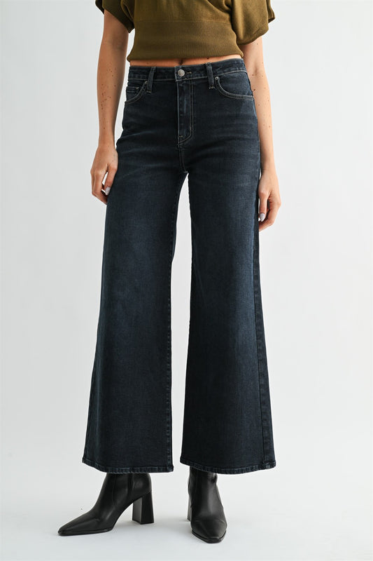Pipa Superwide Jean By Letter to Juliet in Blue Black