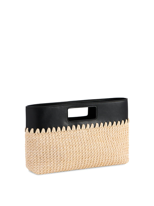 Mia Top Handle Clutch by Shiraleah in Black