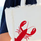 Lobster Tote by Shiraleah in Ivory