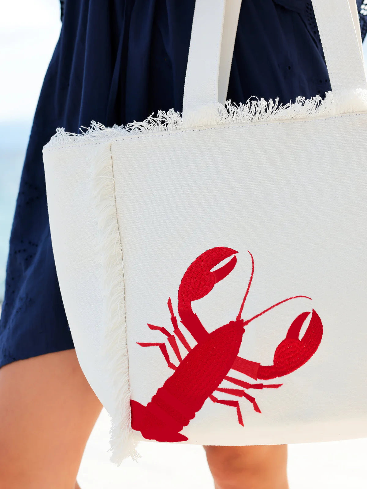 Lobster Tote by Shiraleah in Ivory