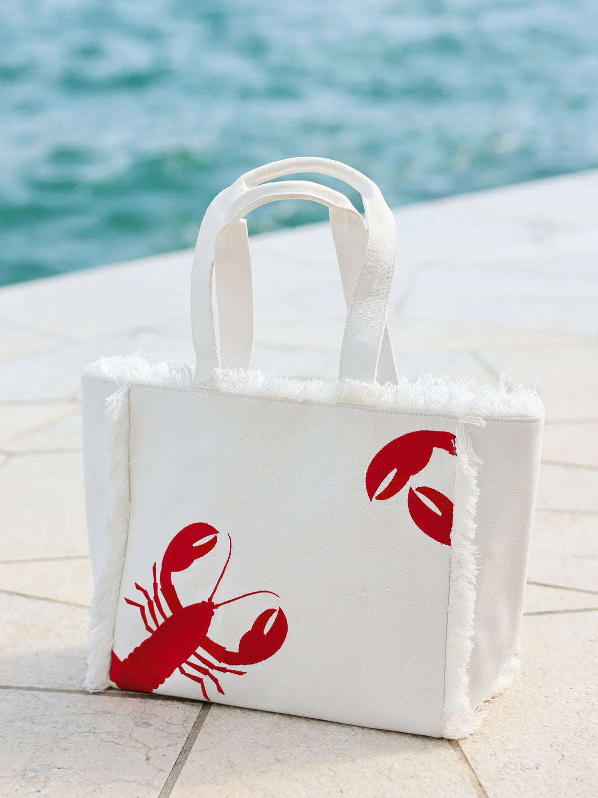 Lobster Tote by Shiraleah in Ivory