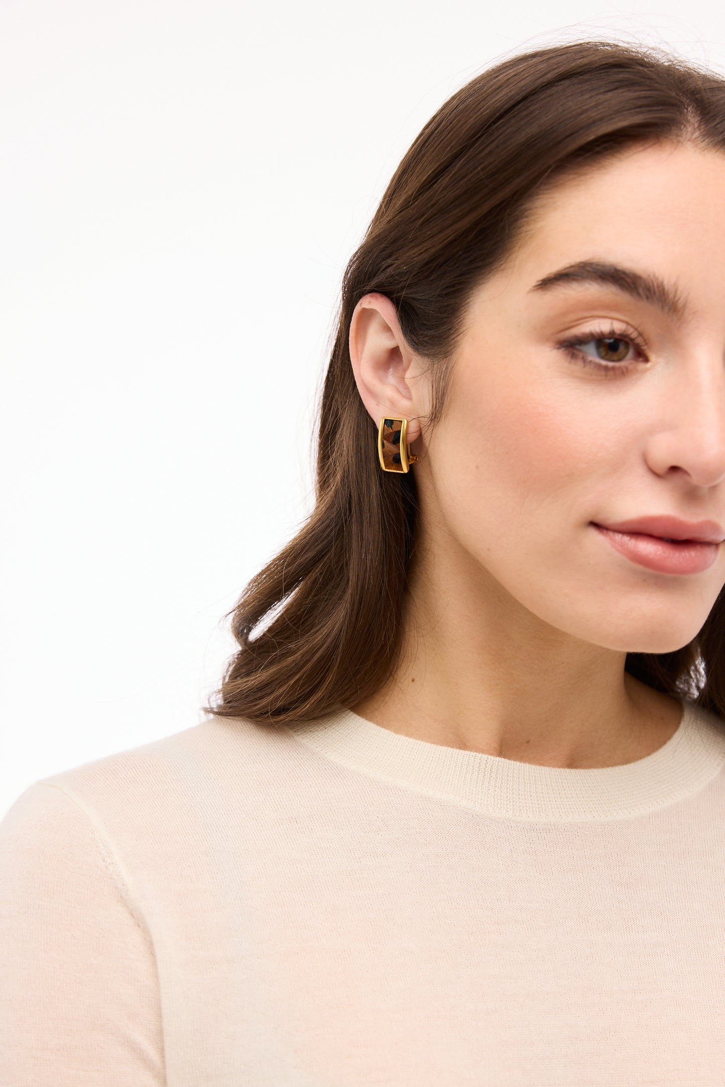 Grace Frame Stud Earring by Brackish