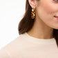 Cassandra Multi Bezel Hoop Earring by Brackish