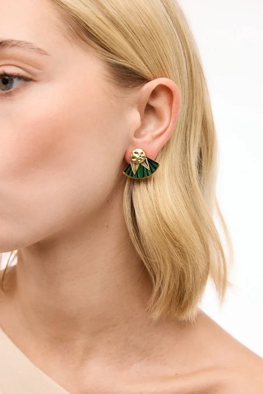 Vanessa Fan Stud Earring by Brackish