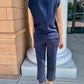 DreamTech Pleated Shoulder Tank with Cropped Pant by Softies in Midnight