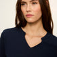 Dolce Notch Neck Tee by Sanctuary in Navy Blazer