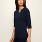 Dolce Notch Neck Tee by Sanctuary in Navy Blazer