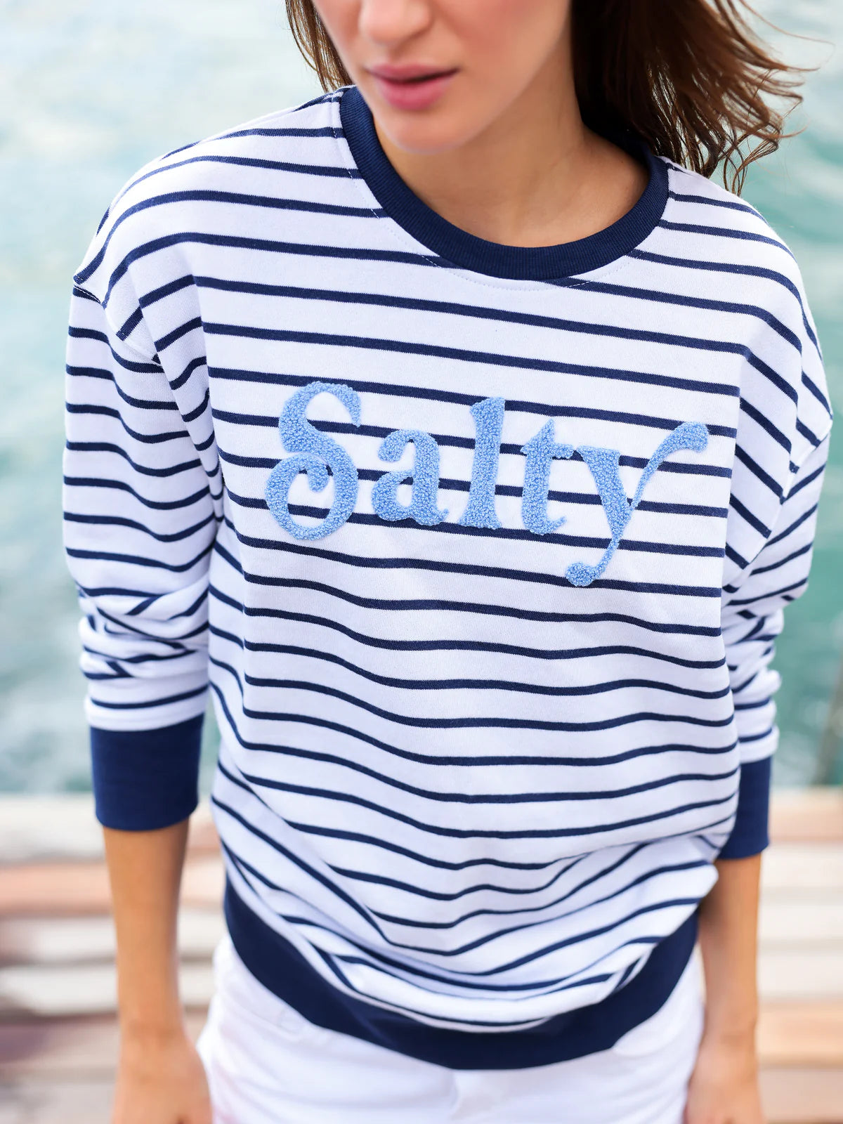 Salty Sweatshirt by Shiraleah in Navy