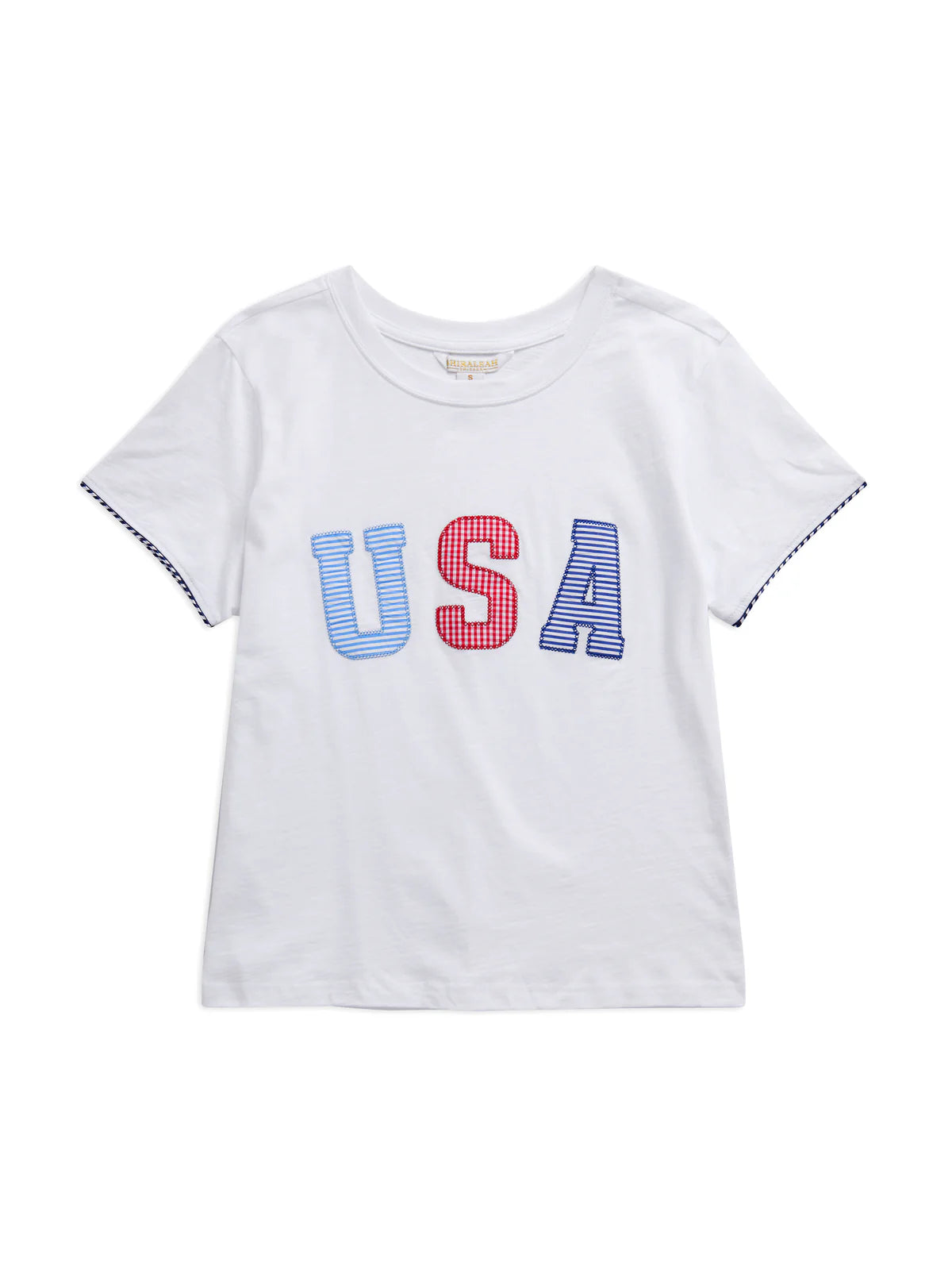 USA Relaxed Tee by Shiraleah in White