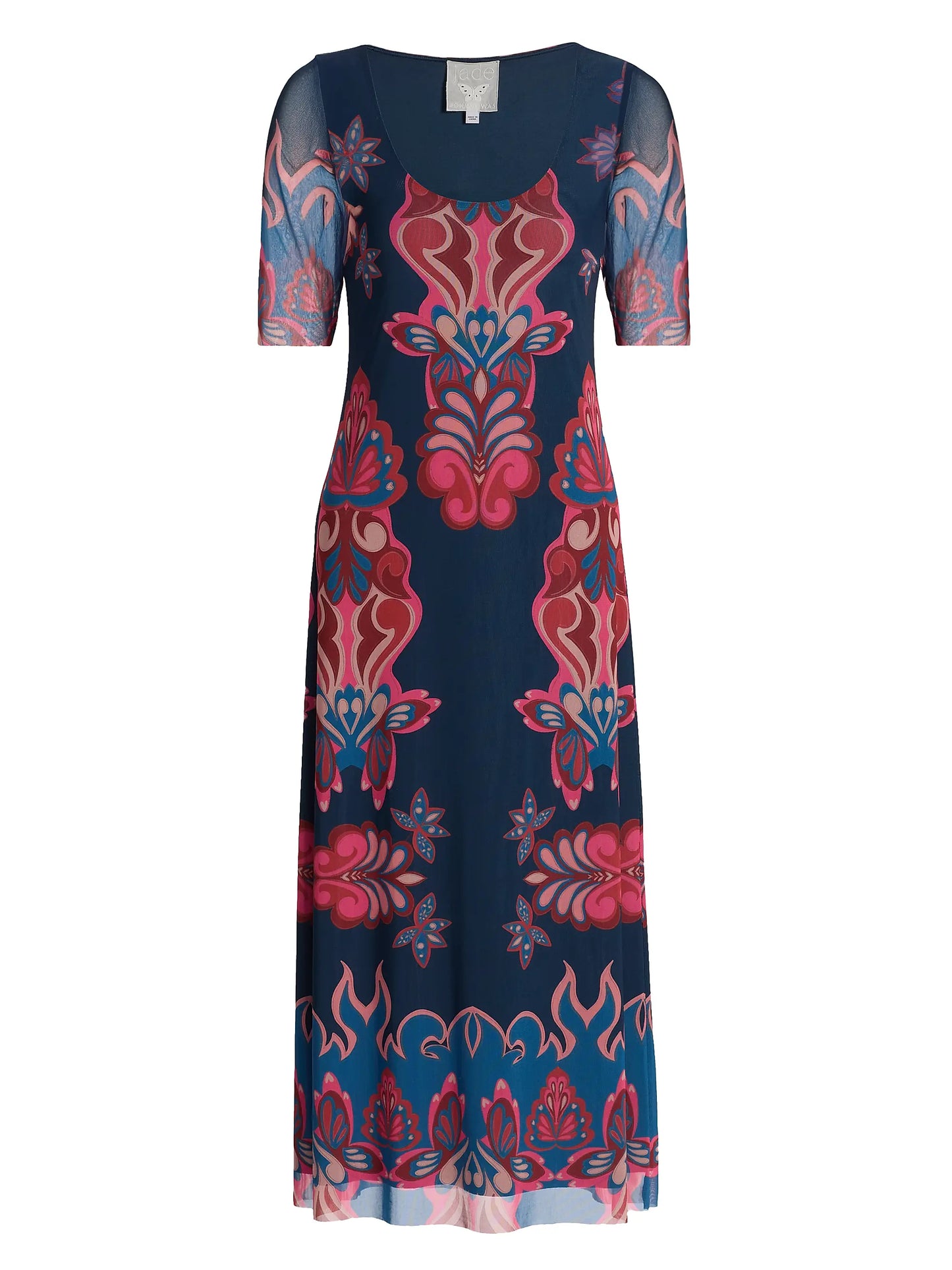 Maya Mesh Midi Dress by Johnny Was in Ryland