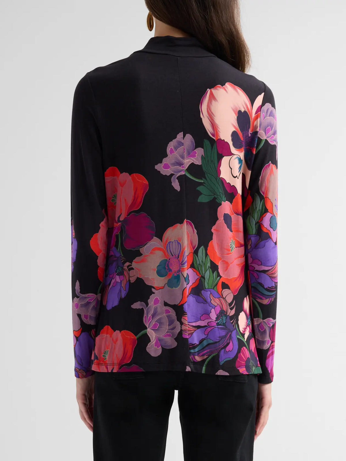 The Janie Favorite Long Sleeve Fitted Mock Neck T-Shirt by Johnny Was in Tajunga