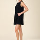 Textured Knit Dress with Notch by ANTHEM the label in Black