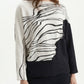 Amellia River Print Top by Wild Cosmos in Black Mix