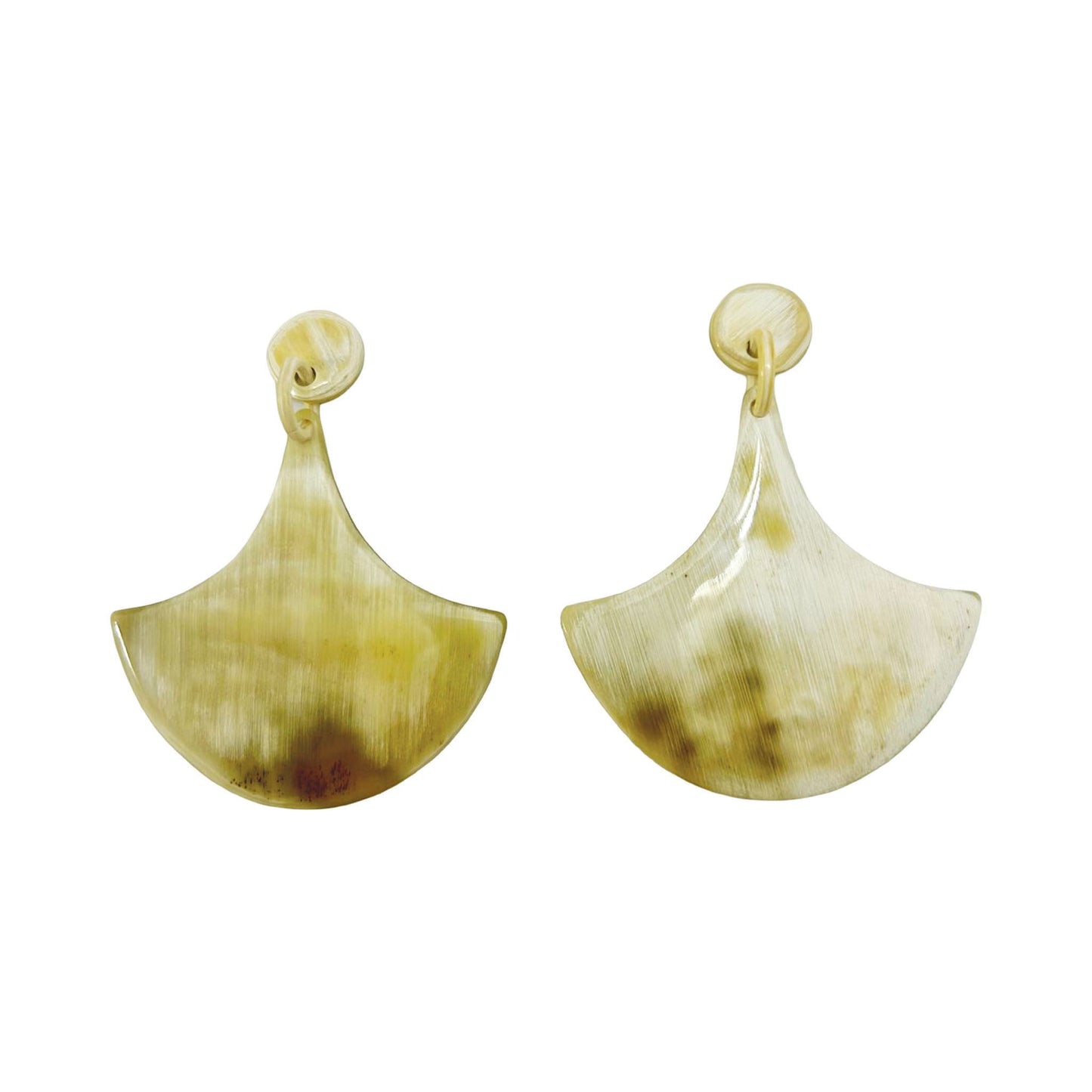 Genuine Horn Blade Shaped Earrings by VIVO Studios