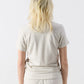 YPAWood Tee by American Vintage in Gris Chine