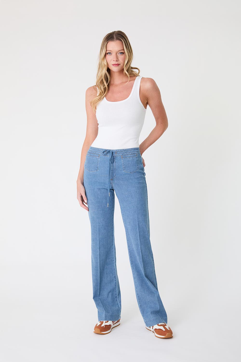 Elliott Lounge Pant by Level 99 in Sundance Sky