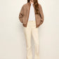 Zip Up Sweater Jacket by Sanctuary in Heather Cocoa